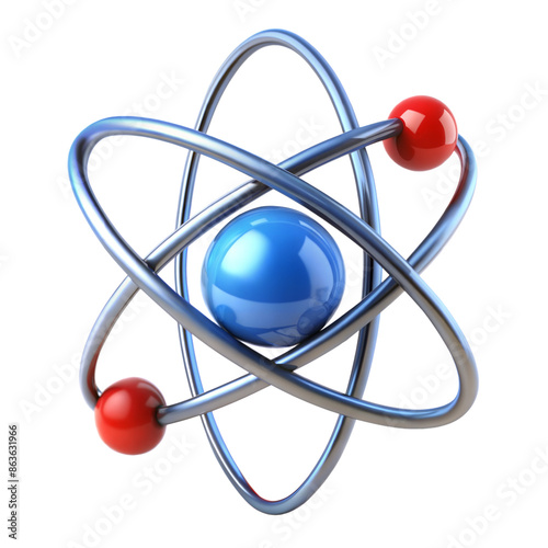 atom on transparent background