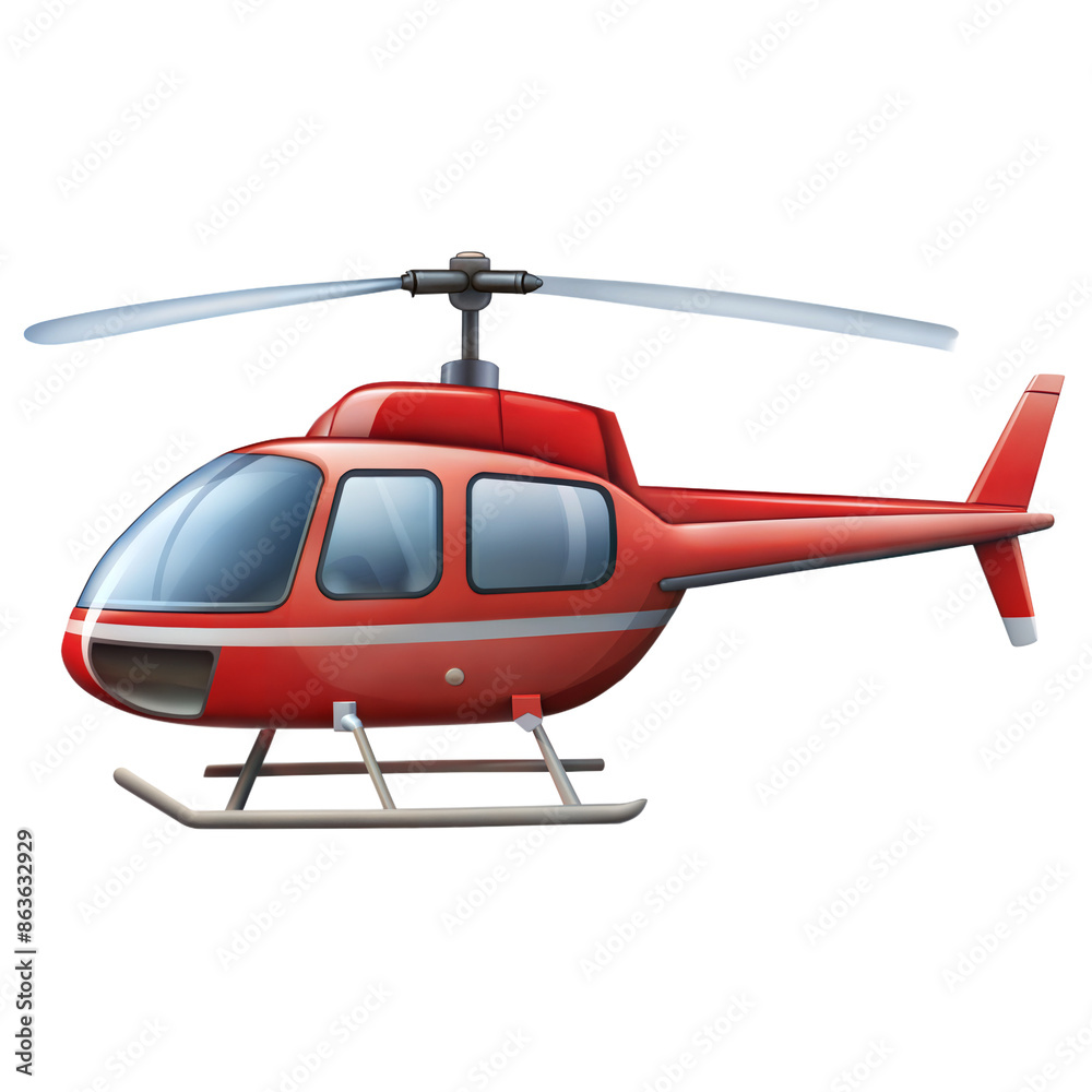 Fototapeta premium helicopter on transparent background