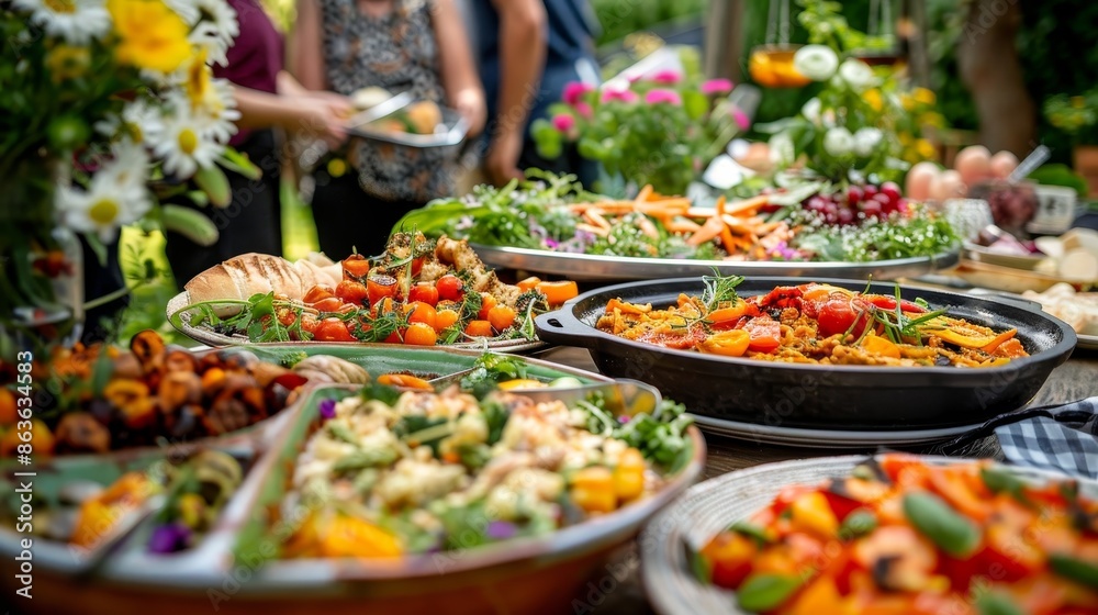 Savor the Flavor Vibrant Vegan Spread at a Summer Soiree