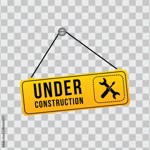under construction vector creative design
