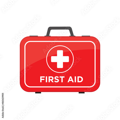 vector first aid bag design
