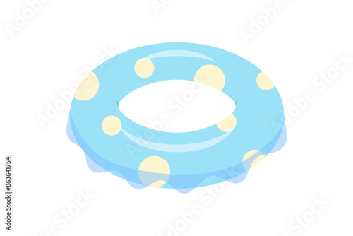 うきわのアイコンイラスト