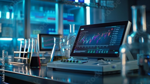 Wallpaper Mural CuttingEdge Science Spectrophotometer Analysis in Modern Laboratory Setting Torontodigital.ca