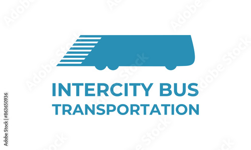 Intercity Bus Transportation Vector Illustration
Vector illustration of intercity bus transportation logo with a blue silhouette of a bus and text below. Ideal for travel, transit, and transportation.