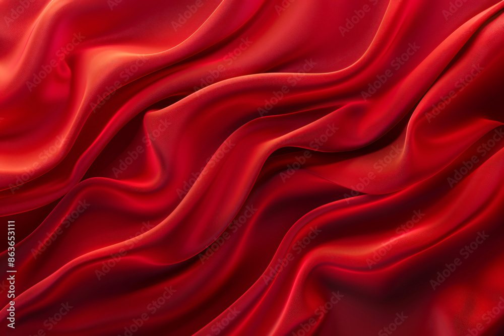 Red abstract background with smooth waves and soft lines. Red abstract background with smooth waves and soft lines.