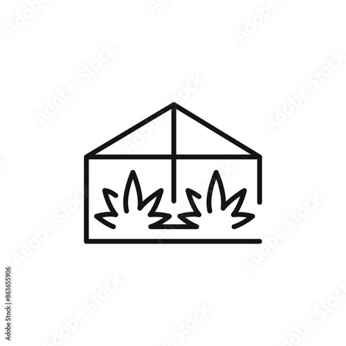 Cannabis cultivation icon. Simple cannabis cultivation icon for social media, app, and web design. Vector illustration.