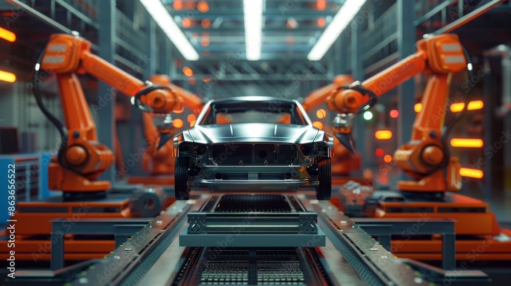 Mechanical Marvel Robotic Arms in Action Precision Engineering on the Assembly Line Mechanical Marvel Robotic Arms in Action Precision Engineering on the Assembly Line