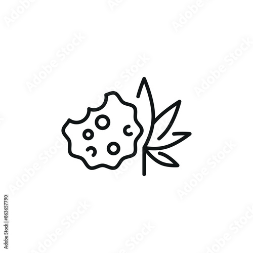 Cannabis edible icon. Simple cannabis edible icon for social media, app, and web design. Vector illustration.