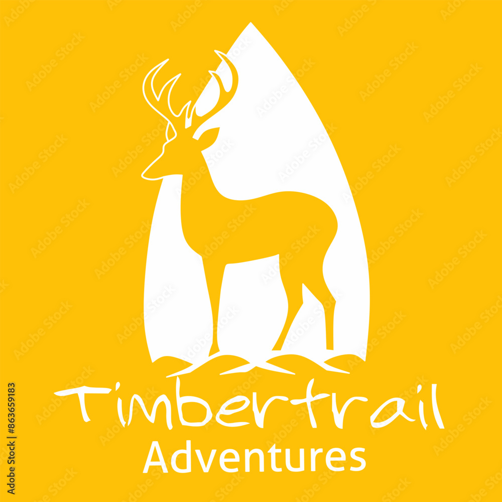 christmas card with reindeer adventurea