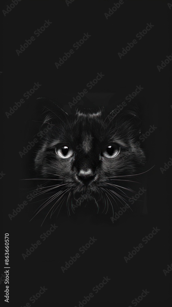 Black Cat Portrait Black Cat Portrait