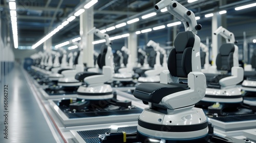 Wallpaper Mural Efficient Automation HighTech Robots Seamlessly Installing Car Seats with Precision and Speed Torontodigital.ca