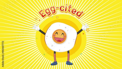 Egg-cited Animated Character Celebration photo
