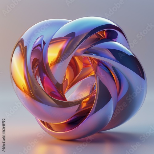 Abstract Art: A Mesmerizing Glass Sculpture