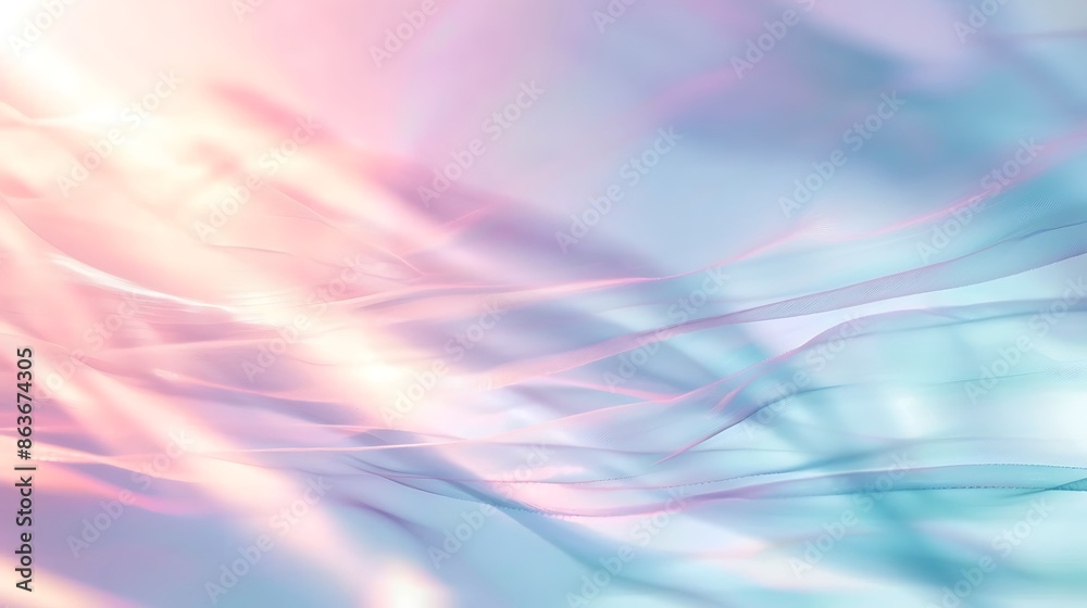 Obraz premium crystal clear wavy light banner background