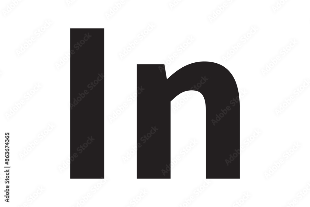 LinkedIn vector logo. Design style for web site and mobile app LinkedIn vector logo. Design style for web site and mobile app