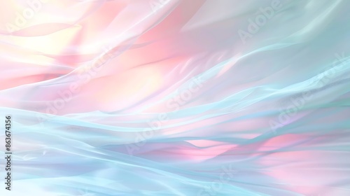 crystal clear wavy light banner background