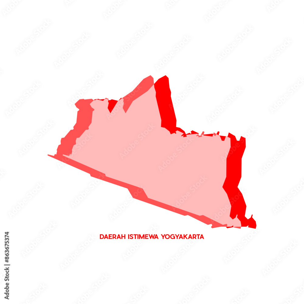 Daerah istimewa yogyakarta map world map international vector