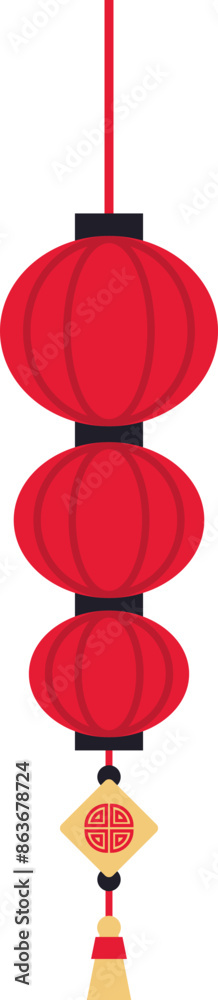 Chinese New Year Lantern Element Chinese New Year Lantern Element