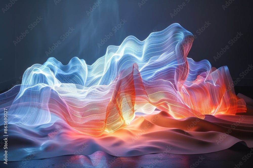 Fototapeta premium Ethereal Light Waves