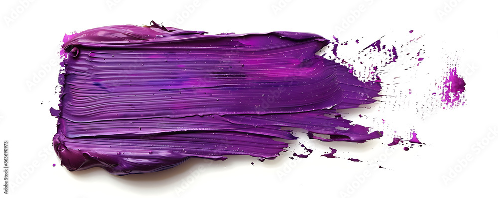 Abstract splash acrylic colorfull purple brush stroke oil paint smear line on white background. Abstract splash acrylic colorfull purple brush stroke oil paint smear line on white background.