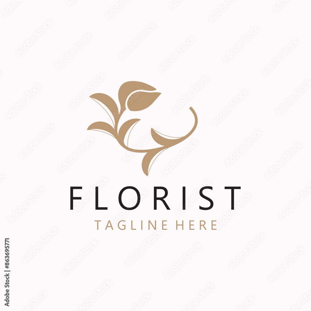 Flower logo design Floral emblem. Cosmetics, Spa, Beauty salon identity, Boutique and wedding template Flower logo design Floral emblem. Cosmetics, Spa, Beauty salon identity, Boutique and wedding template
