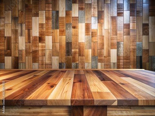 laminate wood floors background. table top, wall and timber wood floors for architecture design material and reference. photo