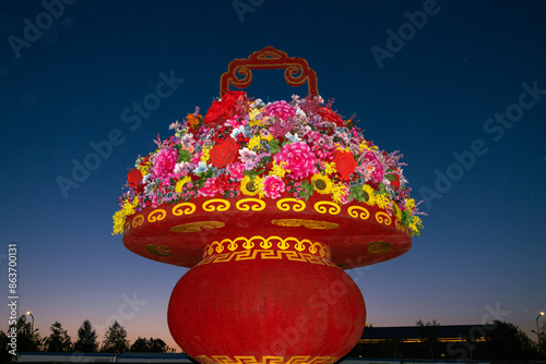 lanterns in the night