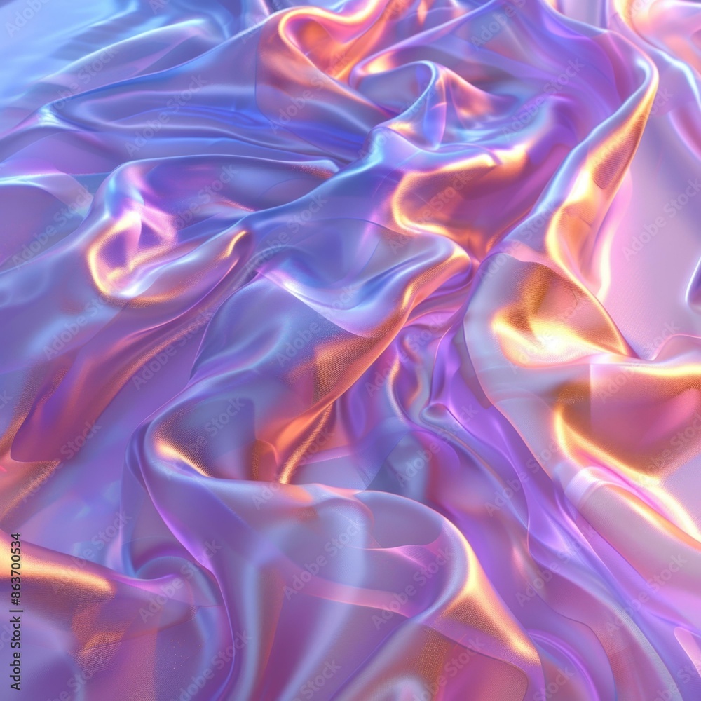 Obraz premium Abstract Art, Painted Squiggles, Colorful Texture