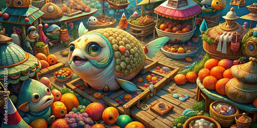 fat fish in the market fat fish in the market
