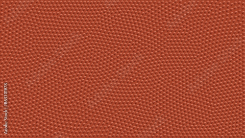 Basketball Ball Realistic Leather Texture with Bumps Pattern Background. Orange Rubber Pebbles Grain Dots Texture. Sports Theme Banner Backdrop. Vector Illustration.