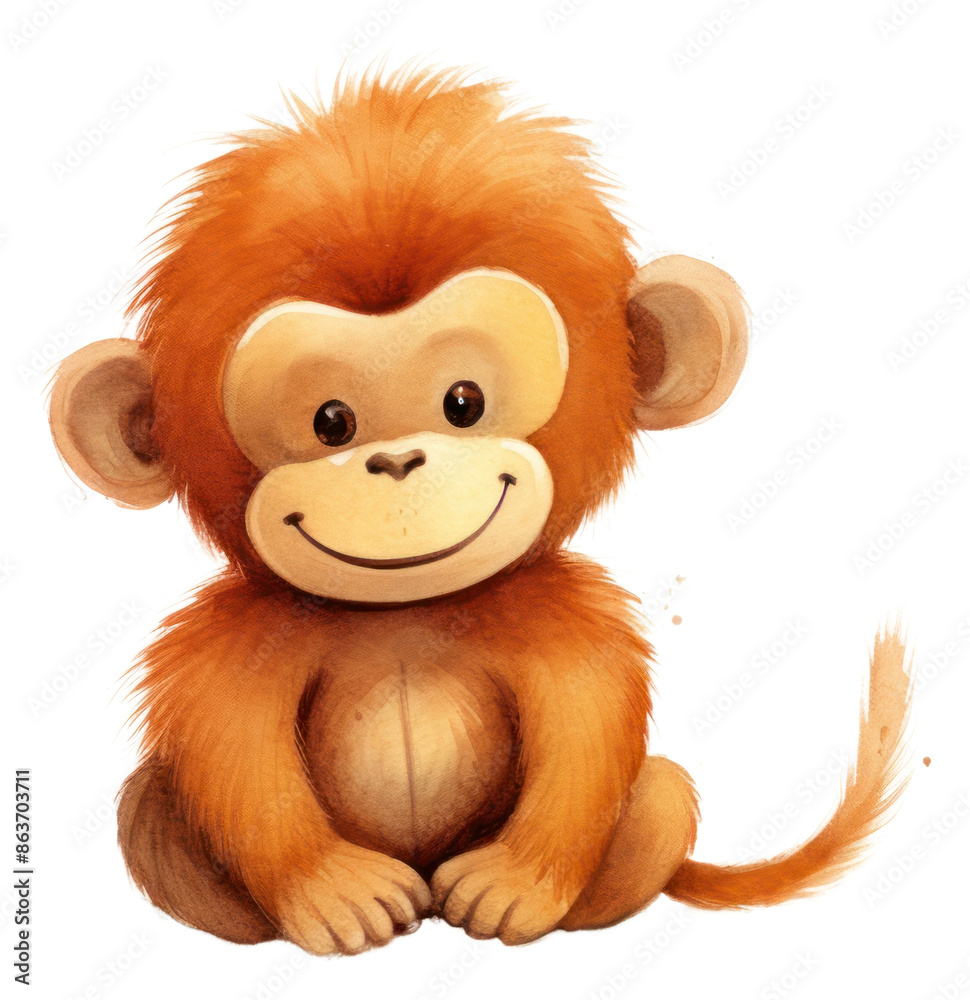 Fototapeta premium PNG Orangutan wildlife mammal animal.