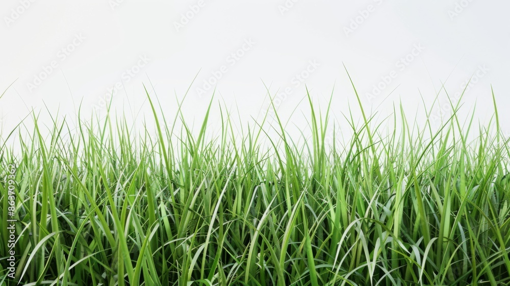 Fototapeta premium Grass isolated on white background. Illustration generatd by ai