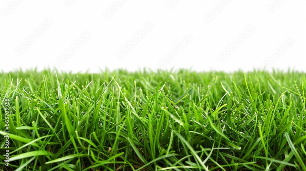 Fototapeta premium Grass isolated on white background. Illustration generatd by ai