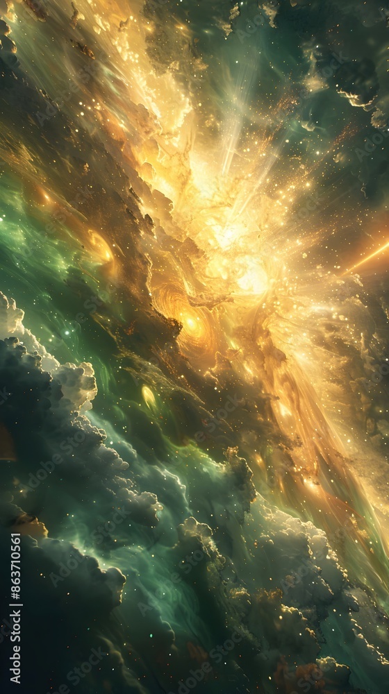Captivating Cosmic Spectacle:Celestial Phenomena in Stunning Digital Captivating Cosmic Spectacle:Celestial Phenomena in Stunning Digital