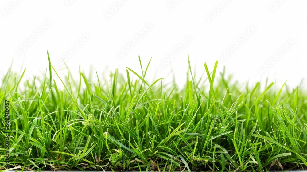 Fototapeta premium Grass isolated on white background. Illustration generatd by ai