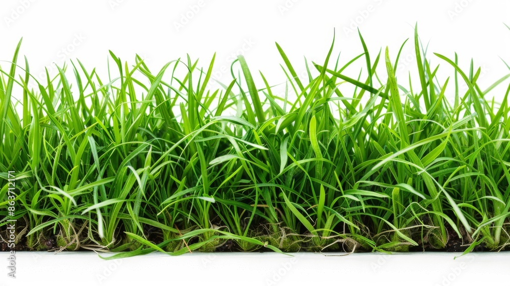 Grass isolated on white background. Illustration generatd by ai Grass isolated on white background. Illustration generatd by ai