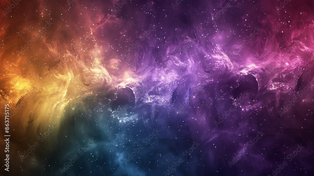 Four genderless flag colors in the cosmic nebula Four genderless flag colors in the cosmic nebula