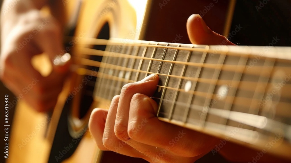 Obraz premium Acoustic music player close up. Illustration generated by ai
