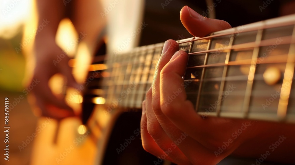 Fototapeta premium Acoustic music player close up. Illustration generated by ai
