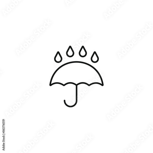 Keep dry icon vector. EPS 10 editable vector