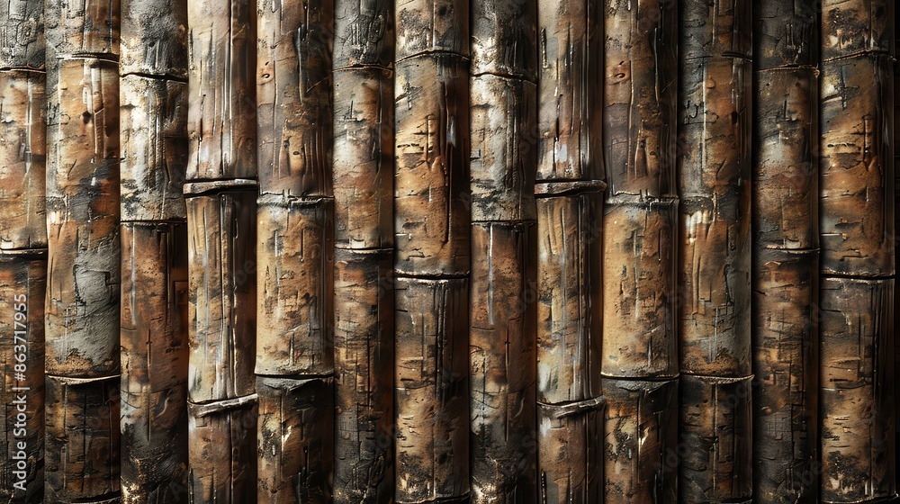 Fototapeta premium Bamboo texture background coming from natural