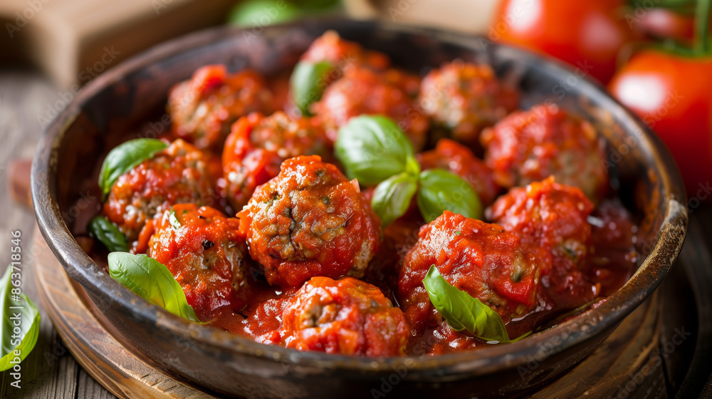 Meatballs with tomato sauce