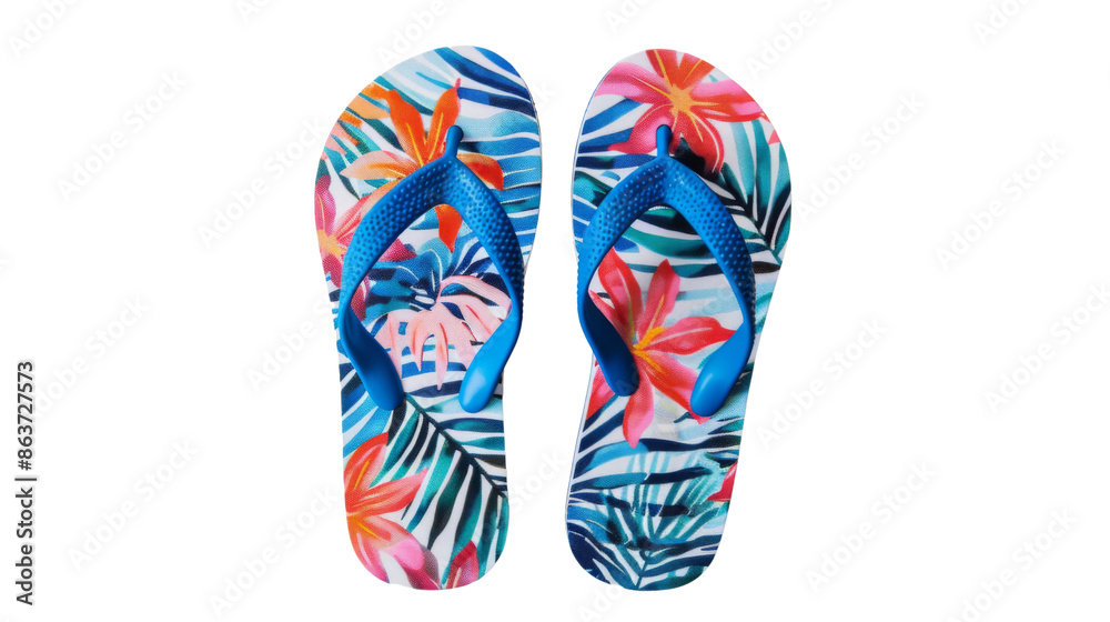 Slippers, sandal, flip-flop on transparent background Slippers, sandal, flip-flop on transparent background