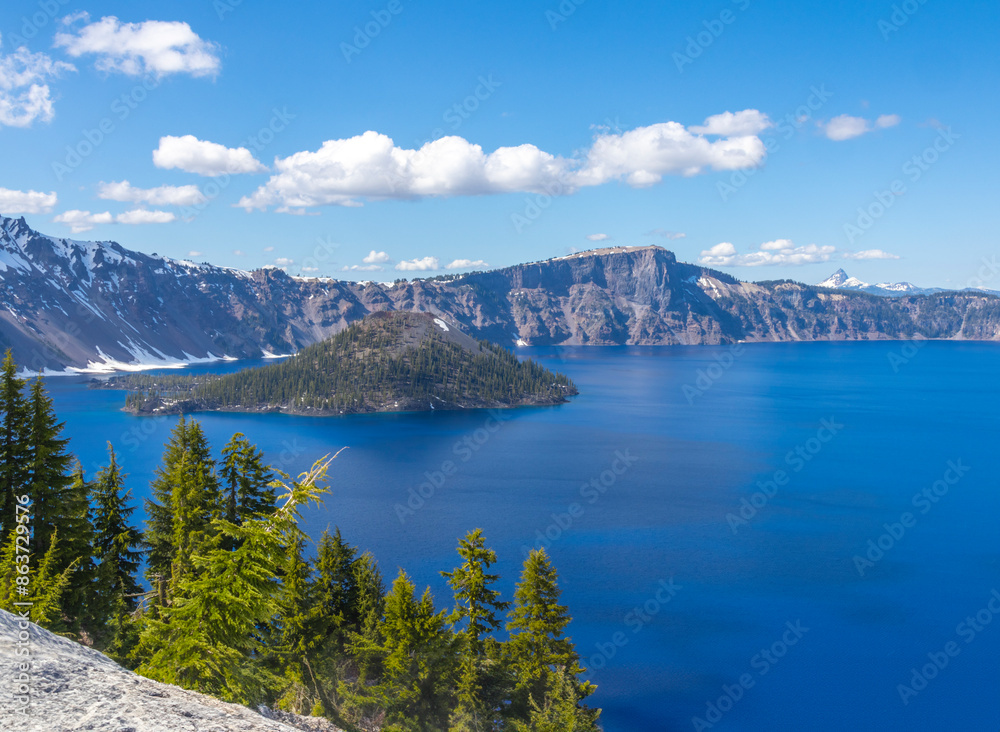 Crater Lake National Park in the Spring Crater Lake National Park in the Spring