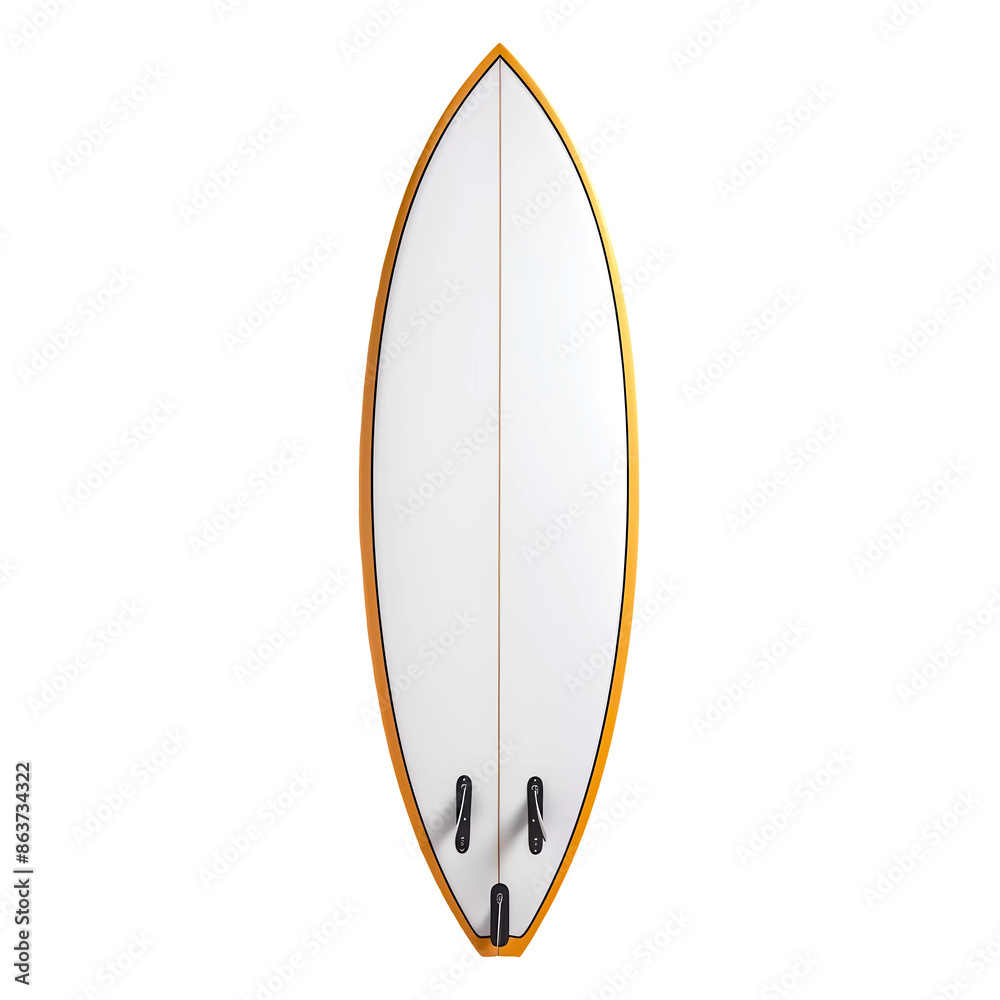 Surf board on transparent background. Generative ai. Surf board on transparent background. Generative ai.