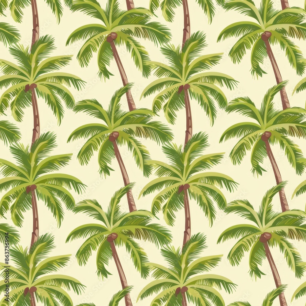 custom made wallpaper toronto digitalTropical Seamless Pattern with Palm Trees. Summer Design for Fabric, Wallpaper, Packaging. Exotic Background with Coconut Trees. Concept of vacation, beach, paradise.