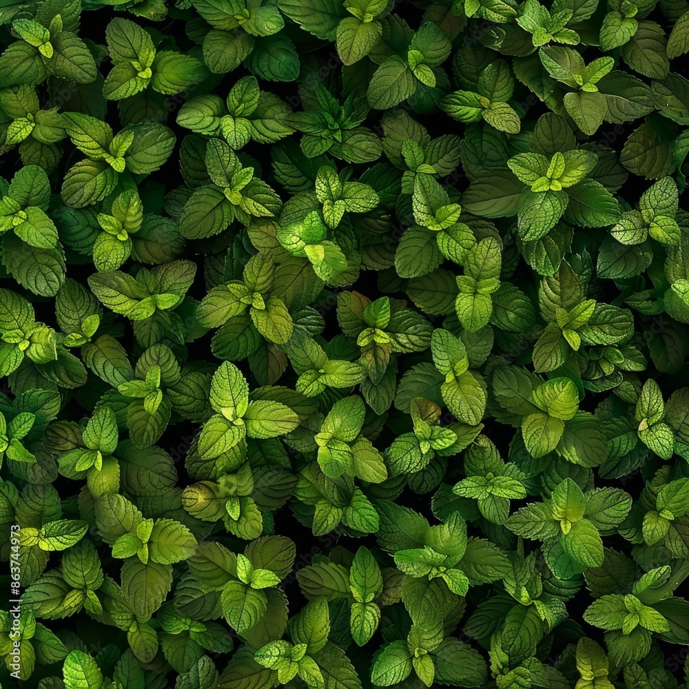 Many fresh lemon balm leaves texture background, fragrant spices pattern, Melissa officinalis mockup Many fresh lemon balm leaves texture background, fragrant spices pattern, Melissa officinalis mockup