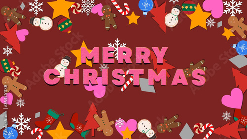 Enhance your holiday spirit with a stunning and adorable Merry Christmas card that perfectly captures the essence of the festive season. 