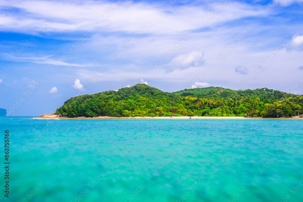 Fototapeta premium island and ocean background