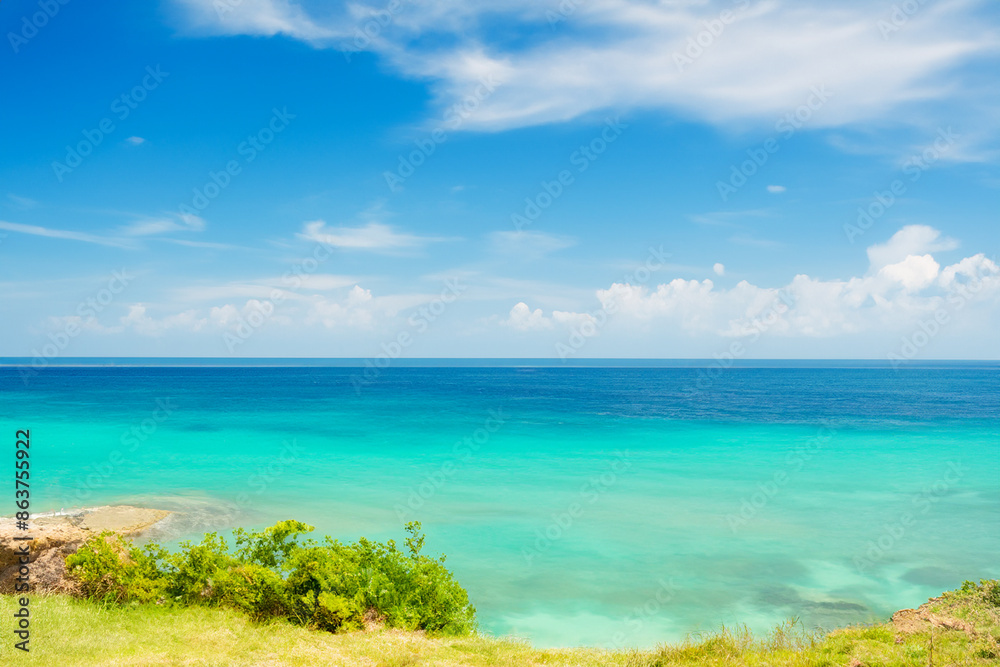 island and ocean background